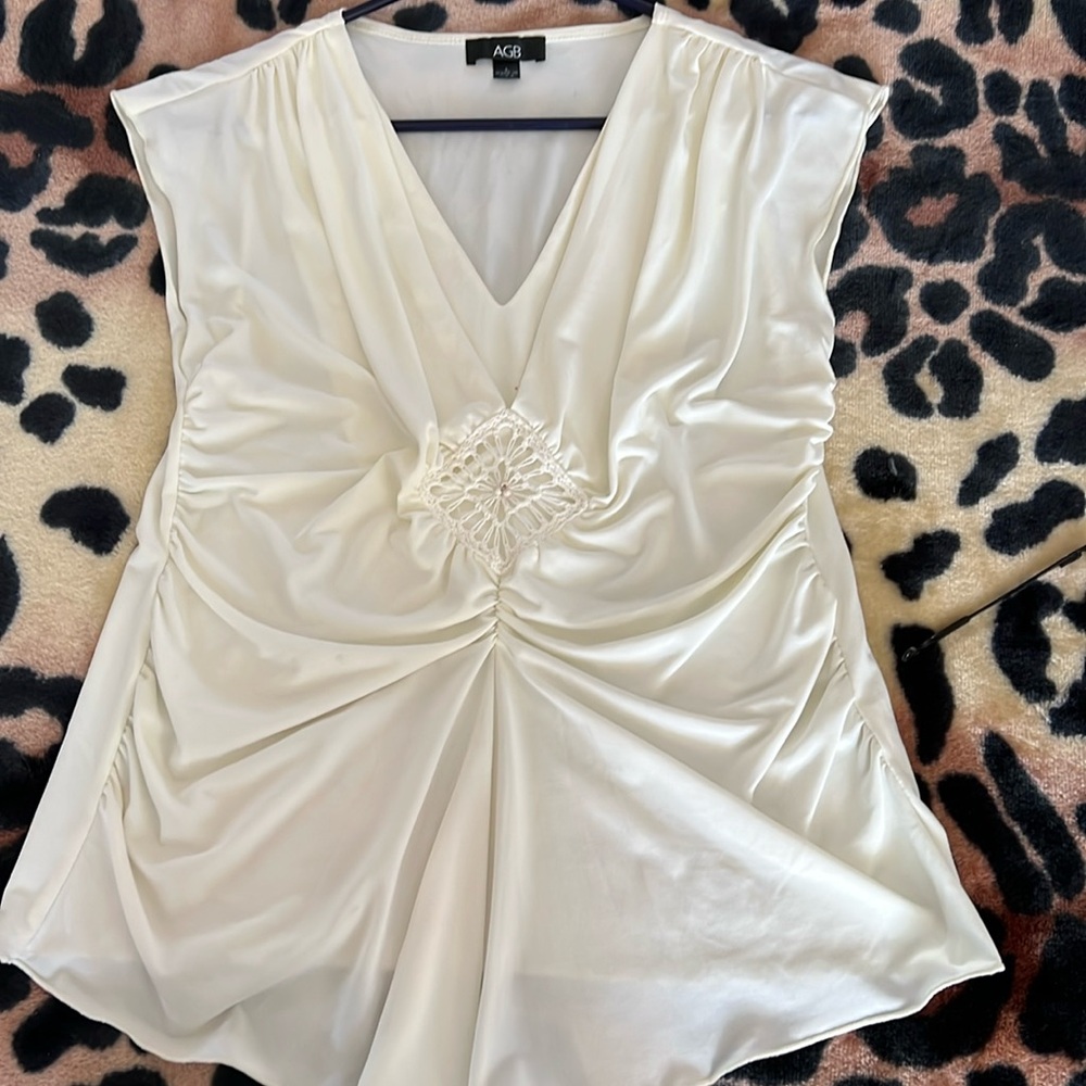 Cream blouse